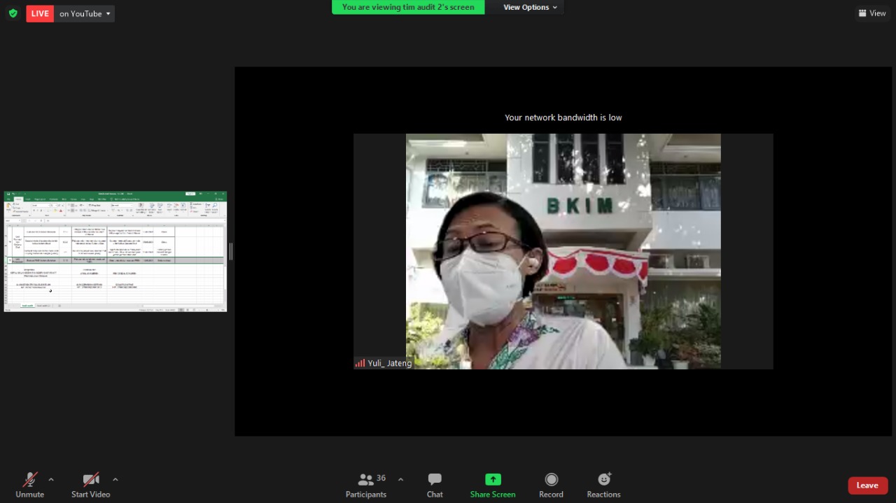 Laporan Ketua Audit Internal kepada Kepala BKIM