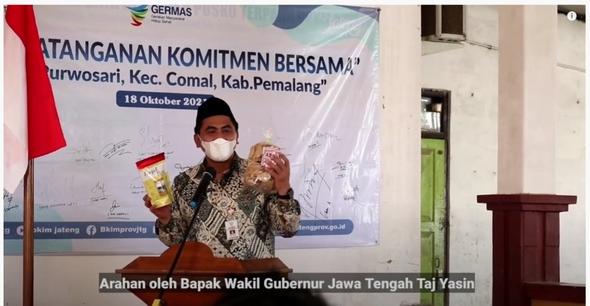 Kunjungan Wakil Gubernur Jawa Tengah di Desa Dampingan BKIM, Ds. Purwosari-Pemalang